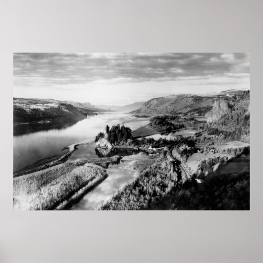 Poster Vue de Columbia Gorge (Devant)