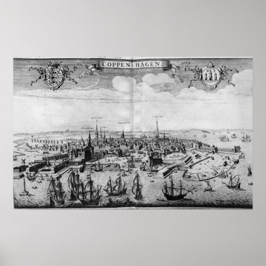 Poster Vue de Copenhague (Devant)