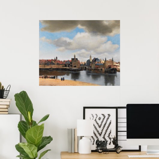 Poster Vue de Delft (Bureau à domicile)