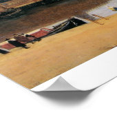 Poster Vue de Delft par Johannes Vermeer (Coin)