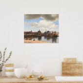 Poster Vue de Delft — Vermeer (Cuisine)