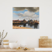 Poster Vue de Delft Vermeer (Cuisine)