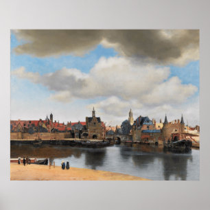 Poster Vue de Delft Vermeer