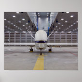 Poster Vue de face d'un avion sans pilote Global Hawk (Devant)