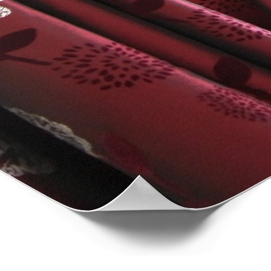 Poster Vue de fenêtre sur une scène de neige (Coin)