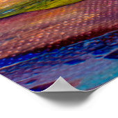 Poster Vue de fermeture d'une palette de peinture à l'hui (Coin)