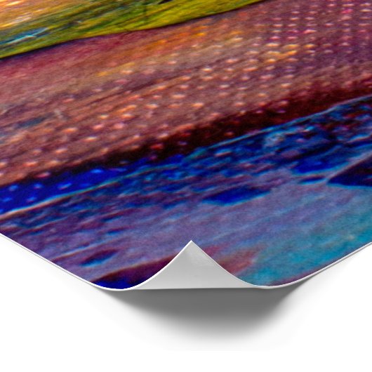 Poster Vue de fermeture d'une palette de peinture à l'hui (Coin)