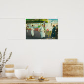 Poster Vue de Fisherman's Wharf, Crabs Getting (Cuisine)