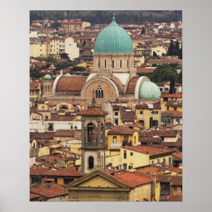 Poster Vue de Florence, Italie depuis la Piazza