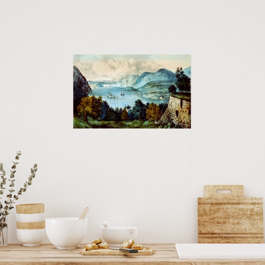 Poster Vue de Fort Putnam - West Point Hudson River (Cuisine)