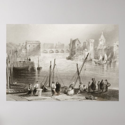 Poster Vue de Galway depuis le Claddagh (Devant)