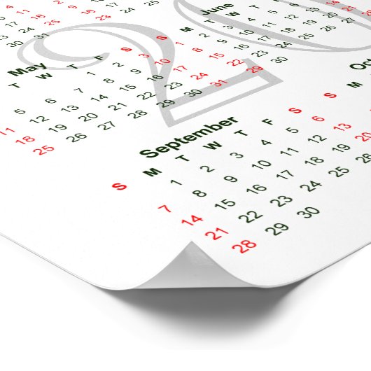 Poster Vue de Geiranger en 2014, Norvège (Coin)