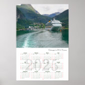 Poster Vue de Geiranger en 2014, Norvège (Devant)