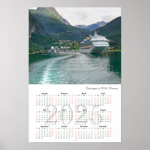 Poster Vue de Geiranger en 2014, Norvège