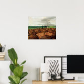 Poster Vue de George Catlin Bird sur le Mandan (Bureau à domicile)