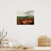 Poster Vue de George Catlin Bird sur le Mandan (Cuisine)