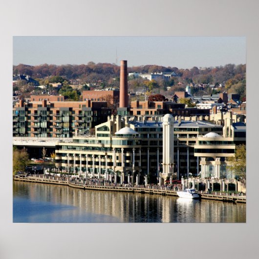 Poster Vue de Georgetown et Waterfront-Washington DC (Devant)
