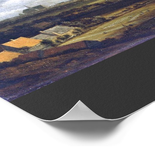 Poster Vue De Haarlem Par Ruisdael Jacob Isaacksz. Van (B (Coin)