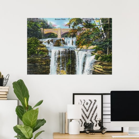 Poster Vue de Haines Falls (Bureau à domicile)