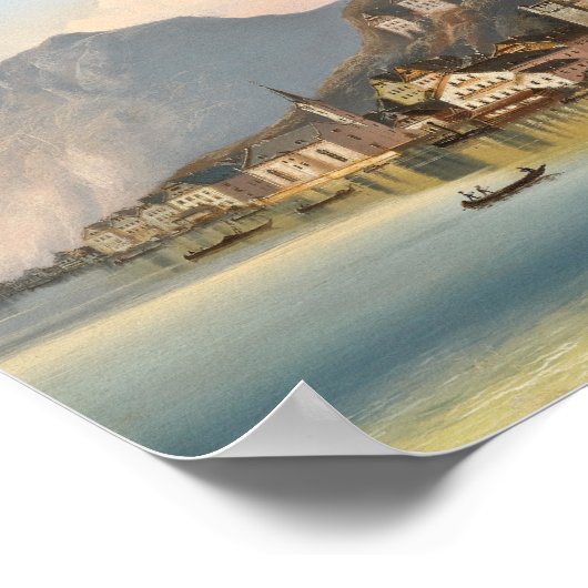 Poster Vue de Hallstatt | Johann Wilhelm Jankowsky (Coin)