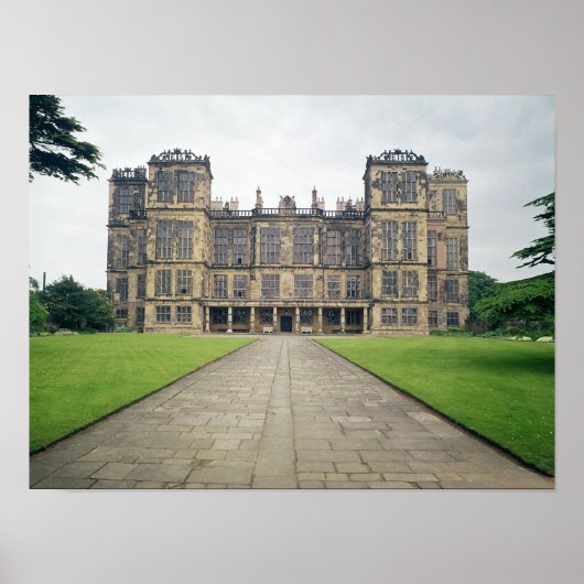 Poster Vue de Hardwick Hall (Devant)