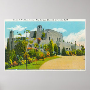 Poster Vue de Hoover's Home, Campus U de Stanford