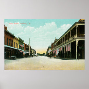 Poster Vue de Irvin StreetHanford, CA
