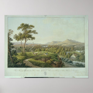 Poster Vue de Jena de Rasenhuehlberg, vers 1810