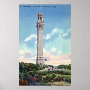Poster Vue de jour de mémorial de pèlerin