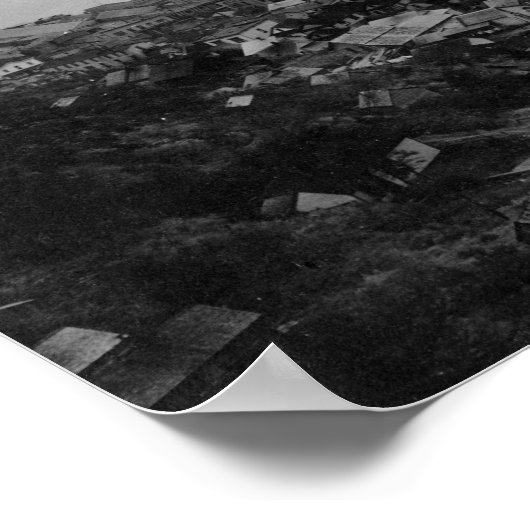 Poster Vue de Juneau, Alaska et S.S. Burnside à (Coin)