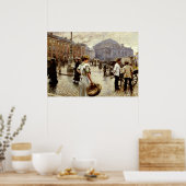 Poster Vue de Kongens Nytorv, Copenhague (Cuisine)