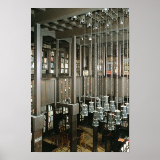 Poster Vue de la bibliothèque, construite 1897-99 (Devant)