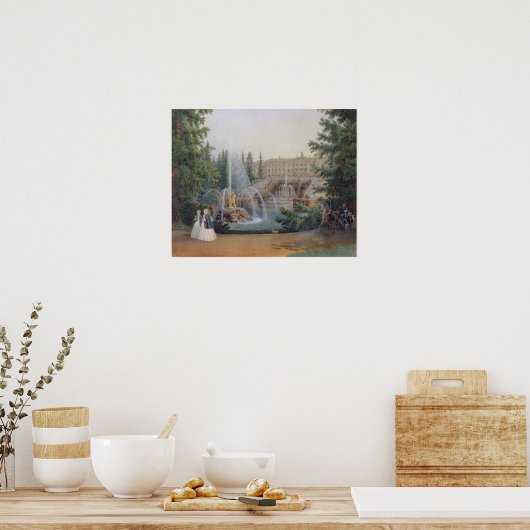 Poster Vue de la Cascade de Marly (Cuisine)