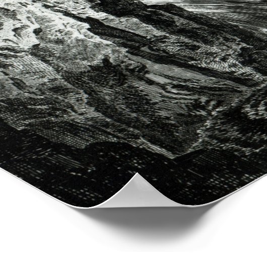 Poster Vue de la cascade de Passaic River, New Jersey (Coin)