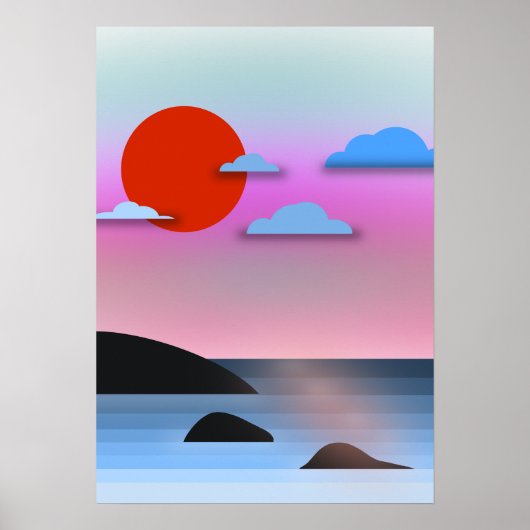 Poster Vue de la côte de Vancouver C.-B. (Devant)