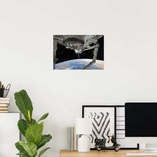 Poster Vue de la découverte de la navette spatiale (Bureau à domicile)