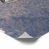 Poster Vue de la découverte de la navette spatiale de l'I (Coin)