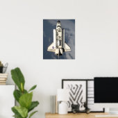 Poster Vue de la découverte de la Station spatiale intern (Bureau à domicile)