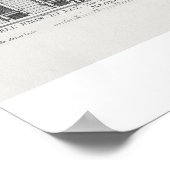 Poster Vue de la façade du Palais Chigi, Rome, design (Coin)