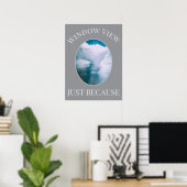 Poster Vue de la fenêtre (Bureau à domicile)