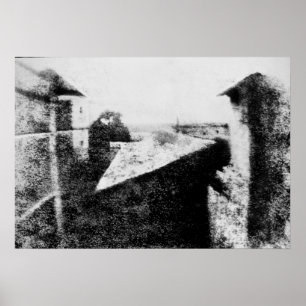 Poster Vue de la fenêtre chez Le Gras, Joseph Niepce