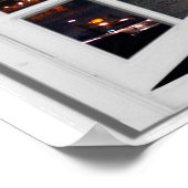 Poster Vue de la fenêtre City Faux (Coin)