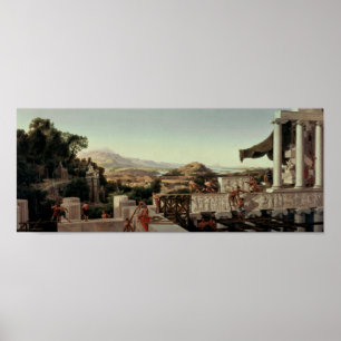 Poster Vue de la Fleur de Grèce
