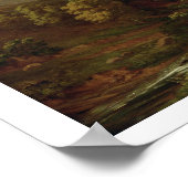 Poster Vue de la gorge du Cheddar (huile sur toile) (Coin)