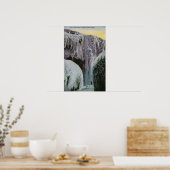 Poster Vue de la grotte des vents en hiver (Cuisine)