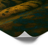 Poster Vue de la jungle - Léopard au repos dans la nature (Coin)