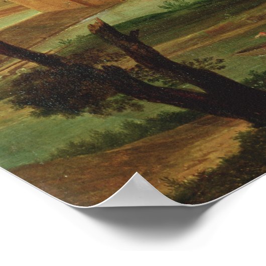 Poster Vue de la machine Marly (Coin)