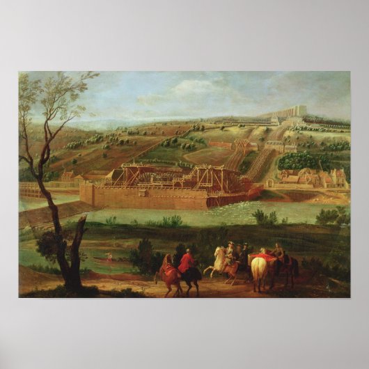 Poster Vue de la machine Marly (Devant)