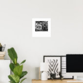 Poster Vue de La Madeleine (Bureau à domicile)