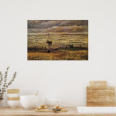 Poster Vue de la mer à Scheveningen par Vincent van Gogh (Cuisine)
